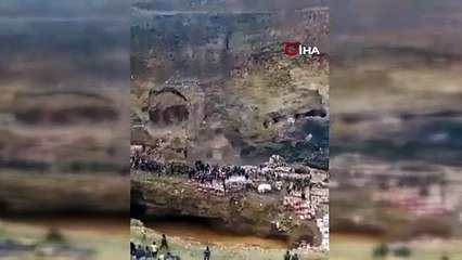 Bakır madeninde göçük faciası: 32 ölü var! Göçük anı saniye saniye kamerada!