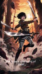 What If Mikasa Wielded Zoro’s Three-Sword Style_