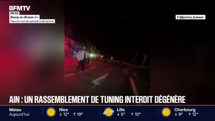 Un rassemblement de tuning interdit dans l'Ain dégénère, la police visée par des tirs de mortiers