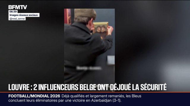 Deux tiktokeurs belges défient la sécurité du Louvre et accrochent leur propre tableau