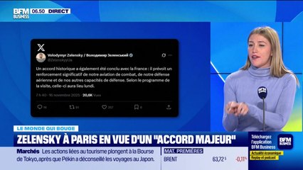 Annalisa Cappellini : Zelensky à Paris en vue d'un "accord majeur" - 17/11