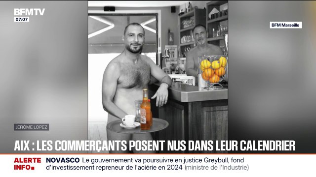 C'est osé, mais c'est pas mal : des commerçants d'Aix-en-Provence posent nus pour un calendrier