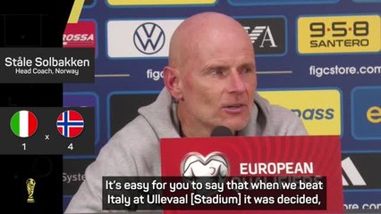 Solbakken feels 'enormous relief' after Norway secure World Cup qualification