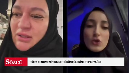 Türk fenomenin umre görüntülerine tepki yağdı: Yakışıklı erkekleri görünce kendinden geçti