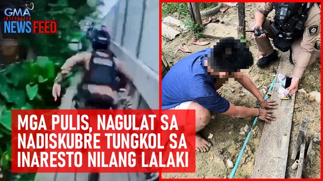 Mga pulis, nagulat sa nadiskubre tungkol sa inaresto nilang lalaki | GMA Integrated Newsfeed