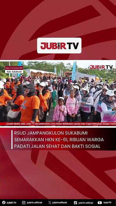 RSUD Jampangkulon Sukabumi Semarakkan HKN ke-61, Ribuan Warga Padati Jalan Sehat dan Bakti Sosial