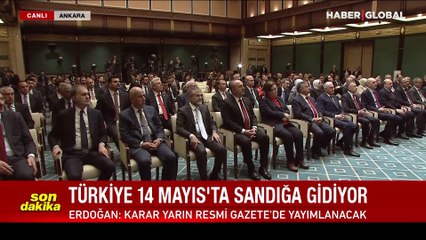Cumhurbaşkanı Erdoğan seçim kararını imzaladı