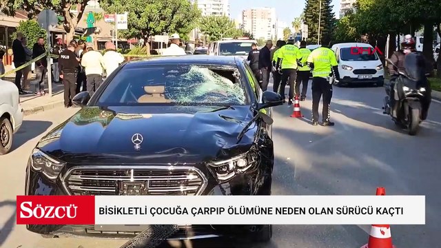 Yaya geçidinde bisikletli çocuğa çarpıp ölümüne neden olan sürücü kaçtı
