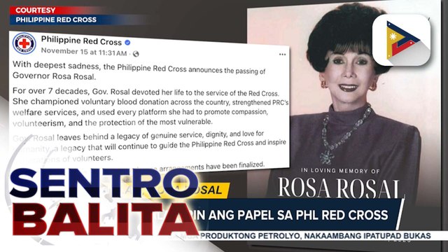 Burol ni Rosa Rosal, magsisimula na ngayong hapon; legasiya ni Rosal, inalala | ulat ni Rod Lagusad