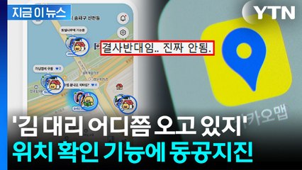 시간 제한 없이 위치 확인...카카오맵 신기능 두고 논란 '일파만파' [지금이뉴스] / YTN