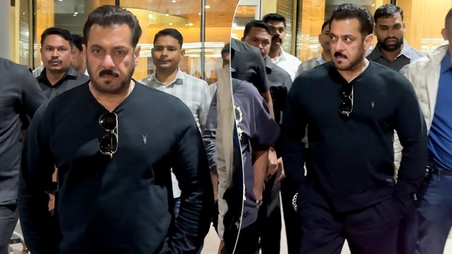 Bhaijaan Aka Salman Khan's Angry Look At The Mumbai Airport | Dabangg Tour | Spotted