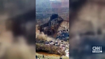 Kongo'da maden sahasında göçük! Facianın geldiği anlar kamerada: 70 ölü...