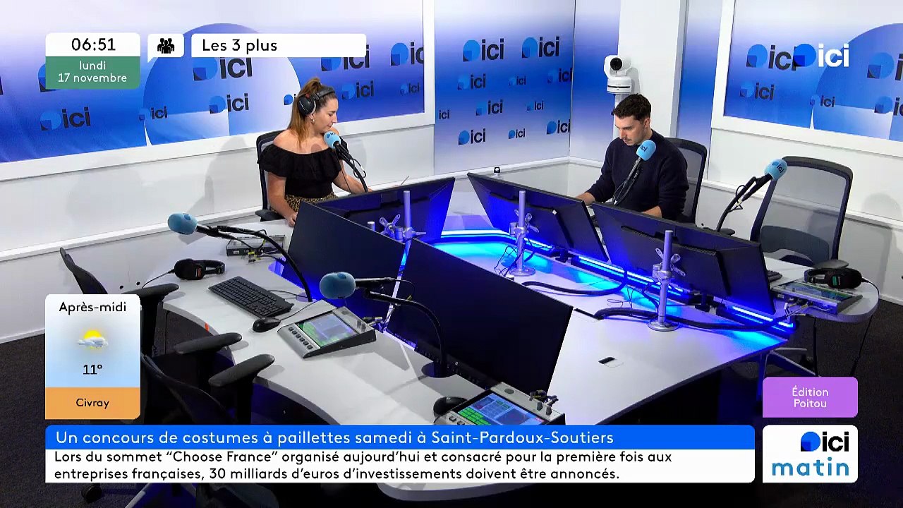 17/11/2025 - ici matin par ici Poitou en vidéo