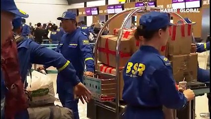 Afet bölgesinde arama kurtarma çalışmalarına destek veren bir Çinli ekip daha törenle uğurlandı