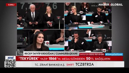 Cumhurbaşkanı Erdoğan: AFAD hesaplarına gelecek her kuruş, depremzedeler için kullanılacak