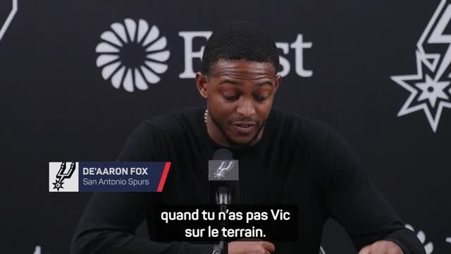 Spurs - Sans Wembanyama, les Spurs s’appuient sur un grand De’Aaron Fox