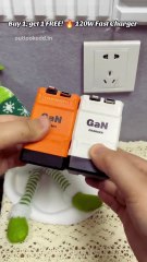 2 in 1 GaN Charger 120w, New Scalable Retractable 120w Fast Charger Module, All in 1 Foldable Charging Adapter Wall Plug for Phone, Tablet, Laptops