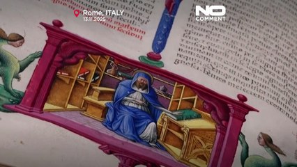 Rara Bibbia miniata del XV secolo esposta al pubblico per il Giubileo vaticano