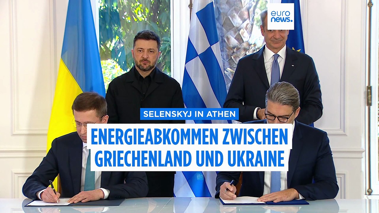 Selenskyj in Athen: Griechenland leitet schon bald US-Gas in die Ukraine