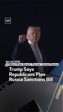Trump Says Republicans Plan Russia Sanctions Bill