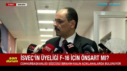 İbrahim Kalın: Terör unsurları ortadan kalkmadıkça NATO üyelik süreci ilerlemez