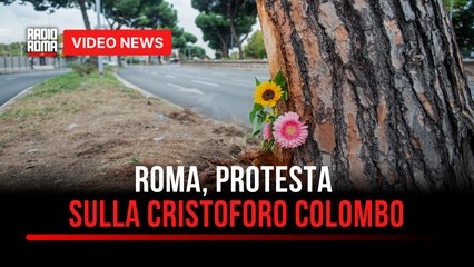 Roma, protesta sulla Cristoforo Colombo
