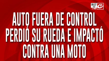 Perdió la rueda el auto en plena General Paz y casi causa una tragedia