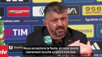 Italie - Gattuso assume la débâcle contre la Norvège