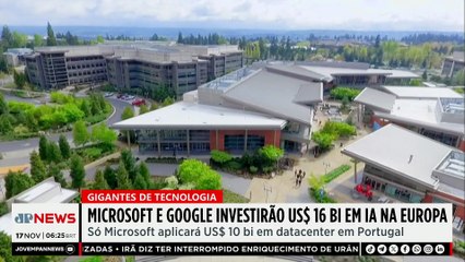 Microsoft e Google vão investir mais de US$ 16 bi em IA na Europa; Bruno Meyer comenta