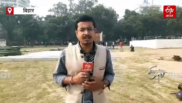 जर्मन हैंगर.. 1500 सोफे.. 30000 कुर्सियां.. जानें कैसी चल रही है गांधी मैदान में शपथ ग्रहण समारोह की तैयारियां