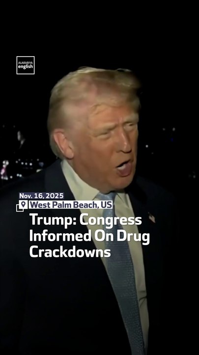 Trump: Congress Informed On Drug Crackdowns