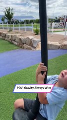 He Tried the Zip Line Alone… and It Ended with a Funny Fall!|| Heartsome 💖