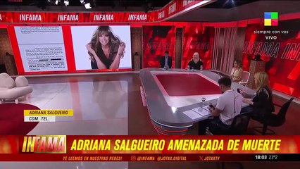 Adriana Salgueiro denunció las amenazas que recibió en vivo y comentó que le darán un botón antipánico