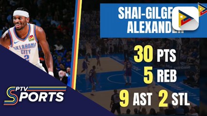 Reigning champs Oklahoma City Thunder, tinambakan ang Los Angeles Lakers