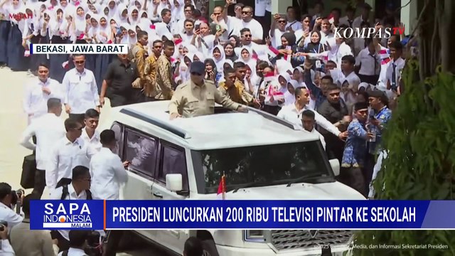 Presiden Prabowo Luncurkan 200 Ribu Televisi Pintar Ke Seluruh Sekolah di Indonesia | SAPA MALAM