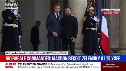 Guerre en Ukraine: les présidents français et ukrainien sont arrivés à l'Élysée avant de donner une conférence de presse