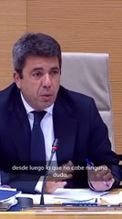 Mazón dice que no oyó el móvil porque lo llevaba en la mochila