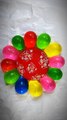Big Beautyfull Flower Colourfull Water Balloons Popping Reverses