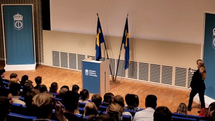 Magdalena Andersson håller tal om försvarets framtid (17.11.25)