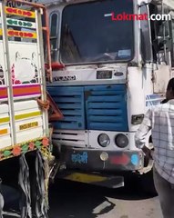 पुण्यातील नवले पुलावर पुन्हा अपघात