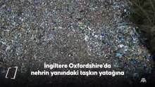 İngiltere'de kaçak atıklar 150 metre uzunluğunda bir çöp nehri oluşturdu