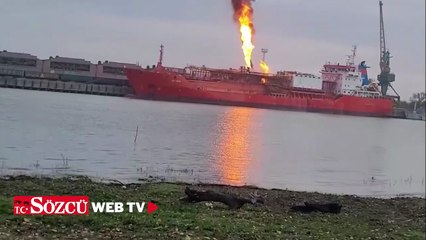 Rus İHA'sı Türk LNG tankerini vurdu