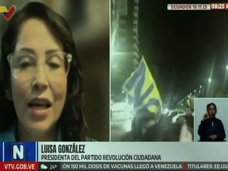 Pdta. de Revolución Ciudadana: Este es un no rotundo a Noboa, con nuestra patria no se juega