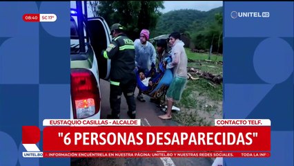 Inundación en Samaipata: hay seis personas desaparecidas después de más de seis horas de lluvias