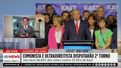 Direita e esquerda disputarão 2º turno de eleições no Chile