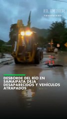 Desborde de río en Samaipata