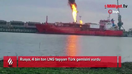 Türk tanker gemisine Ukrayna limanında dron saldırısı! '16 personel bulunuyordu'