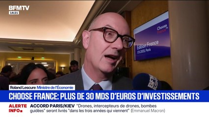 Sommet Choose France: "Il faut que tout le monde contribue", estime Roland Lescure, ministre de l'Économie