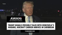 Trump signals possible talks with Venezuela's Maduro, aircraft carrier arrives in Caribbean