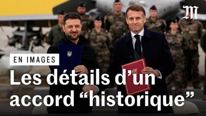 Emmanuel Macron détaille l’accord signé avec Volodymyr Zelensky
